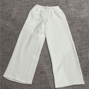 White Fleece Pants